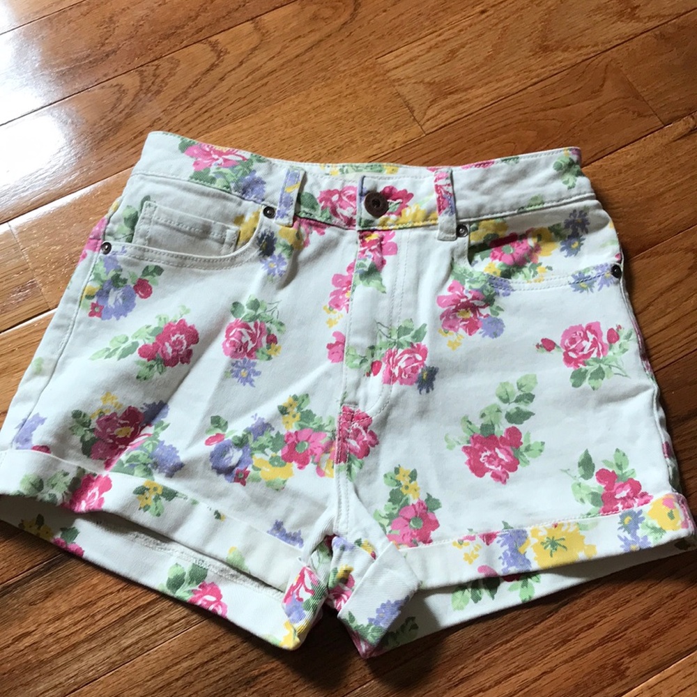 Floral printed mom short